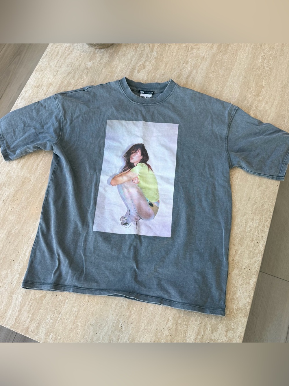 Zara x Dua Lipa Radical Optimism Oversized T Shirt